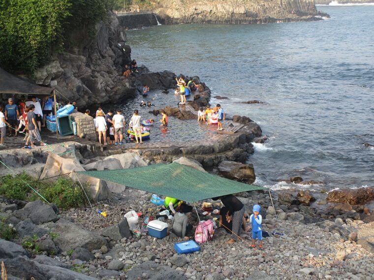 Jeju Island Heartshape Swimming Hole