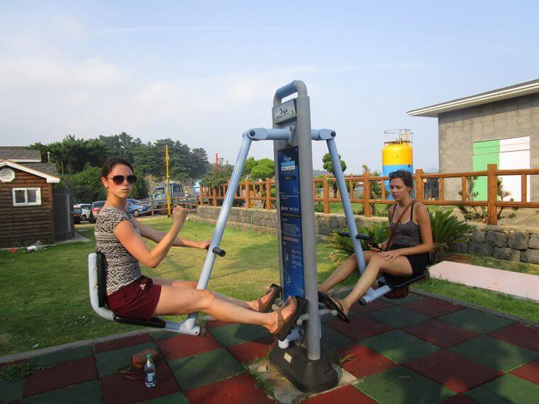 Jeju Island Park Workout