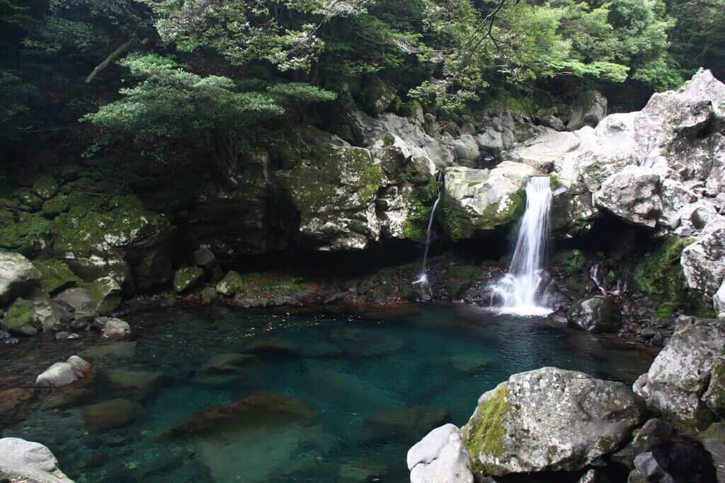 View of Wonang Falls on Jeju Island