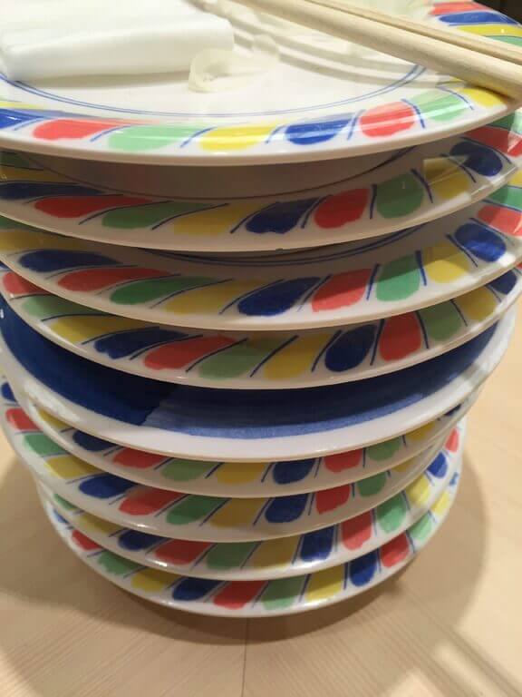 Japanese Sushi Plate Stack