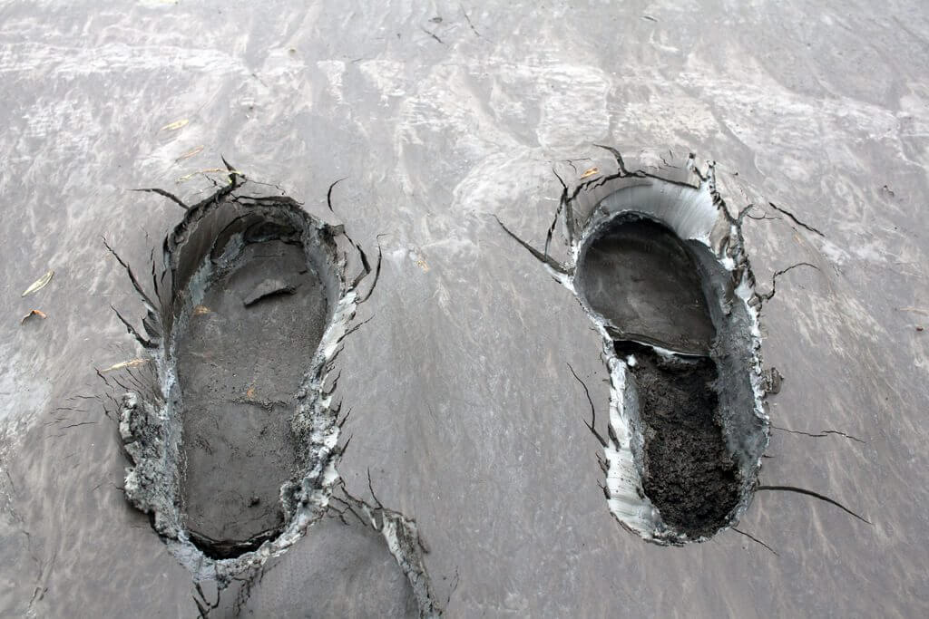 Iceland Moon Shoe Footprints
