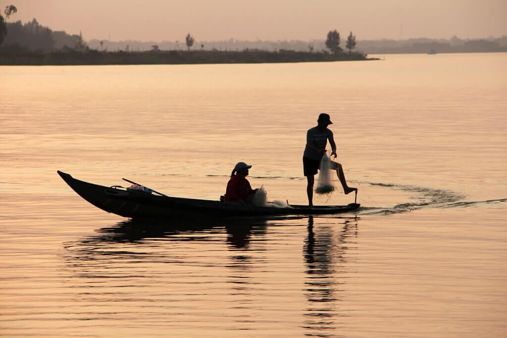 Vietnam Boat Fishing Night
