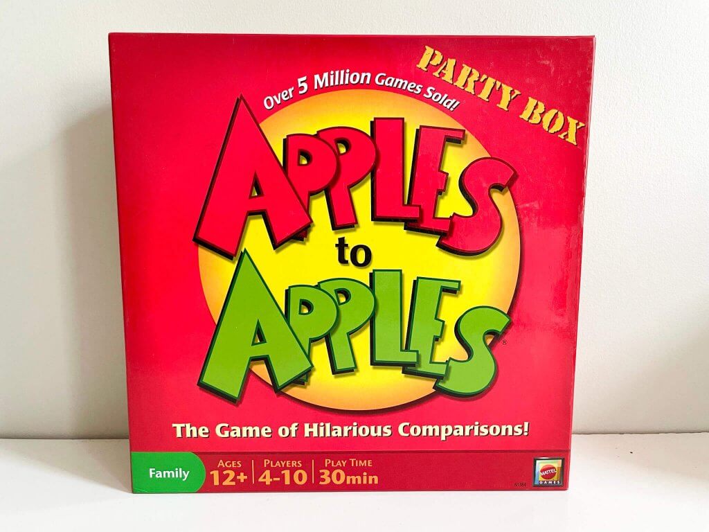 Apples to Apples speaking and listening language learning game