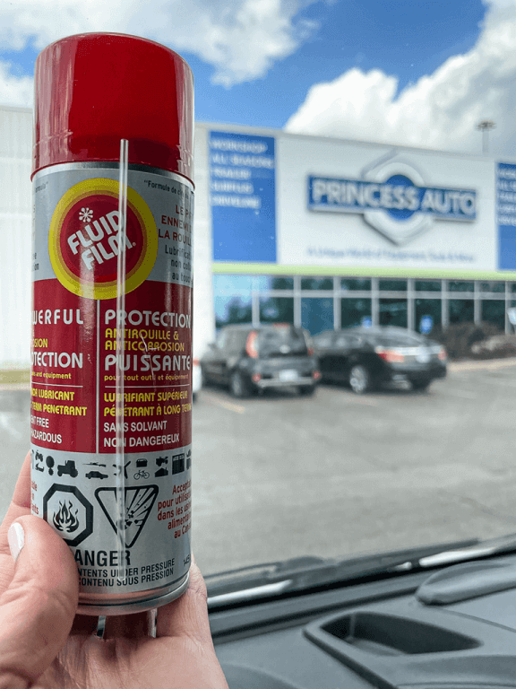 Fluid Film for the Van from Princess Auto