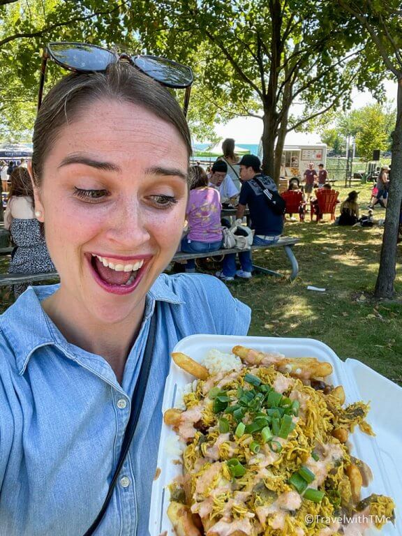 Food Truck Poutine at Toronto Cider Festival with Travel with TMc
