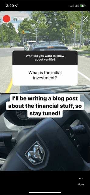 Instagram vanlife questions for TwTMc