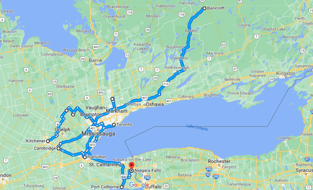 Monthly Vanlife Expenses August 2022 Van Route