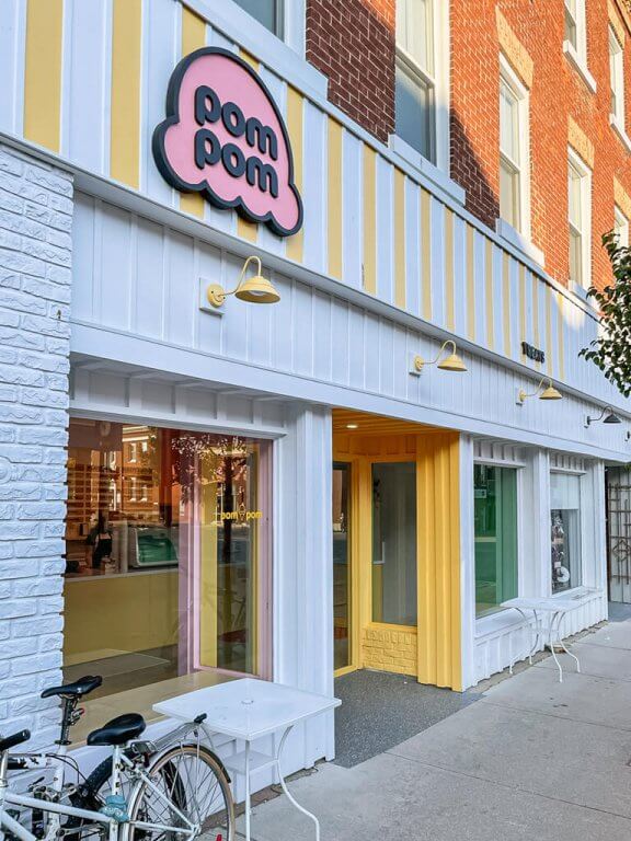 PomPom ice cream in Meaford Ontario