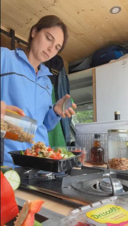 Vanlife Lunch on the Road with Travel with TMc