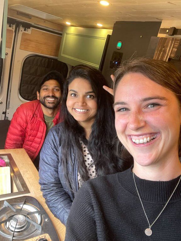 Sim and Kartik from The Brown Vanlife