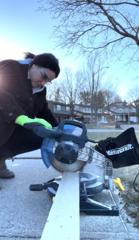 TwTMc Van Build with a miter saw