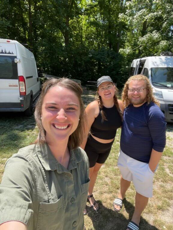 Katie & Dan in a Van plus TwTMc at Wheatley Provincial Park in Ontario