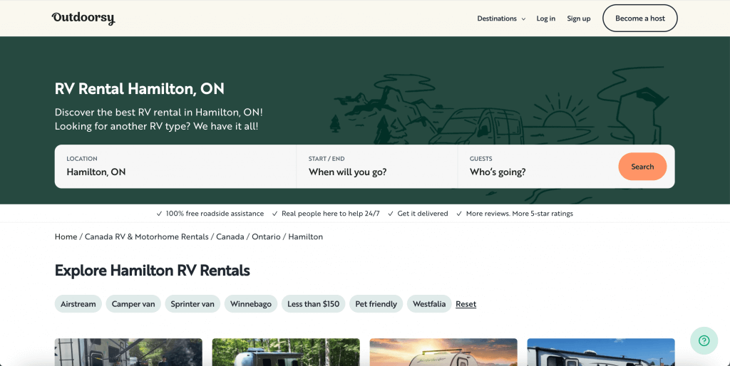 Outdoorsy Rentals