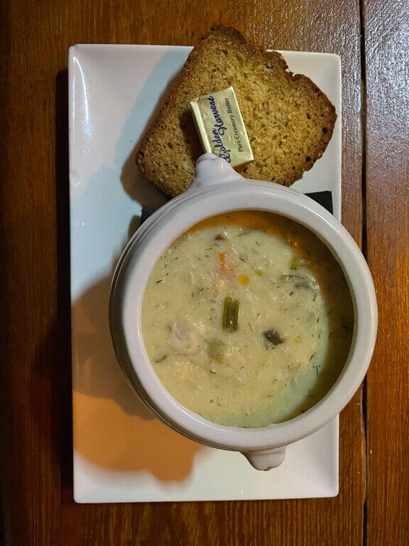 Seafood Chowder and Irish Soda Bread