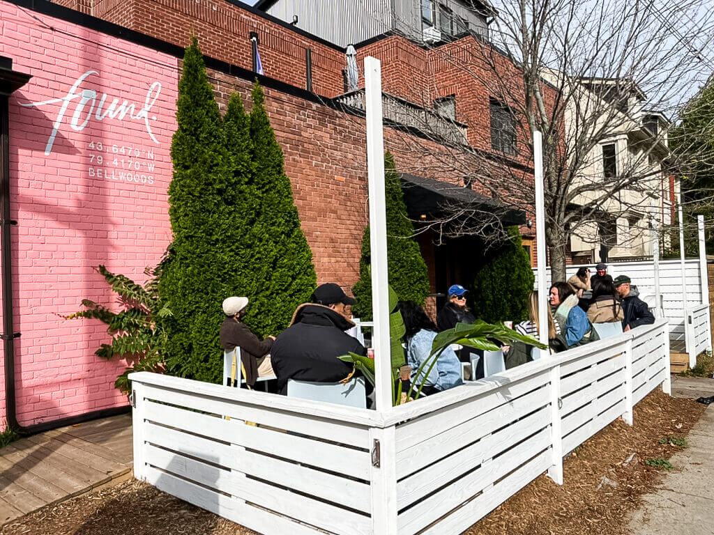 Found Coffee Patio in Toronto