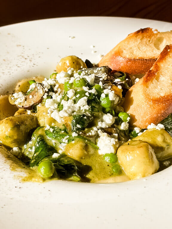 Gnocchi at Miijidaa in Guelph Ontario