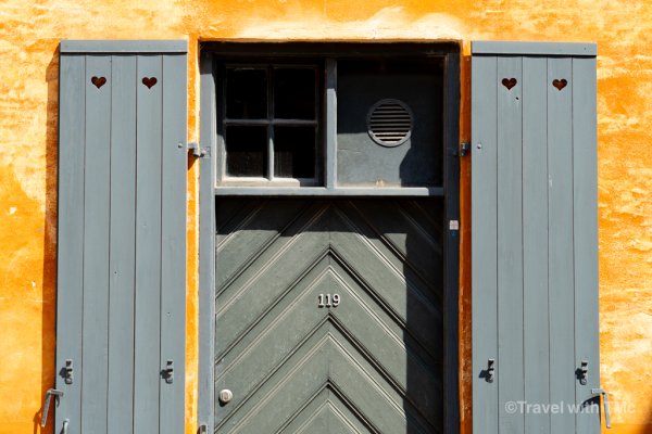 Orange Arrow Door in Copenhagen