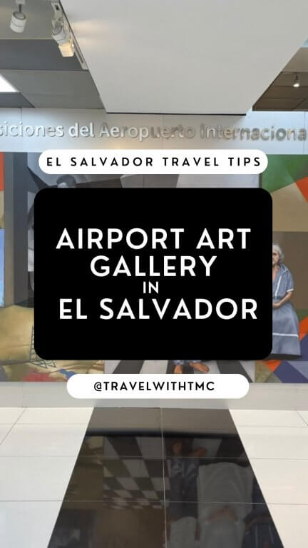 Airport art gallery in el salvador