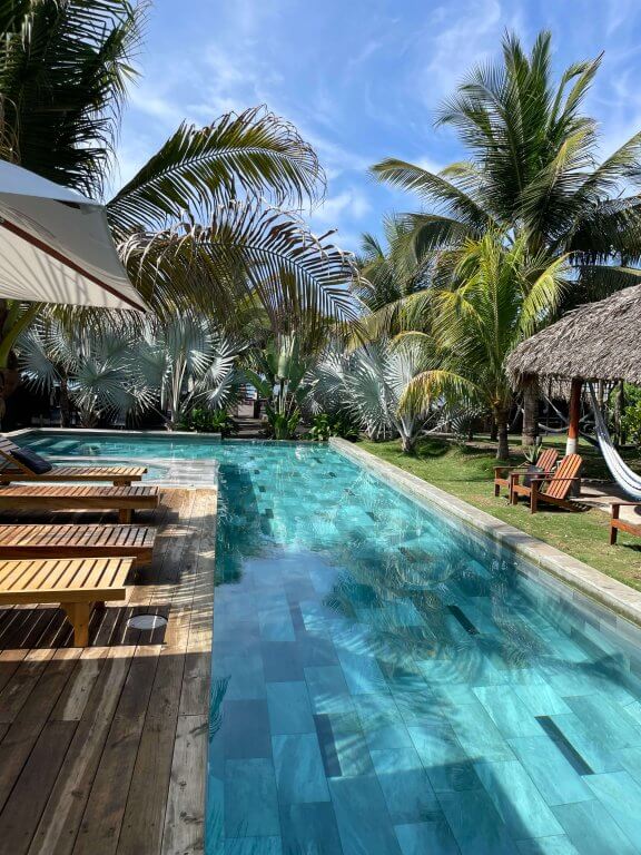 Cocori Lodge Hostel Pool View in El Paredón Guatemala