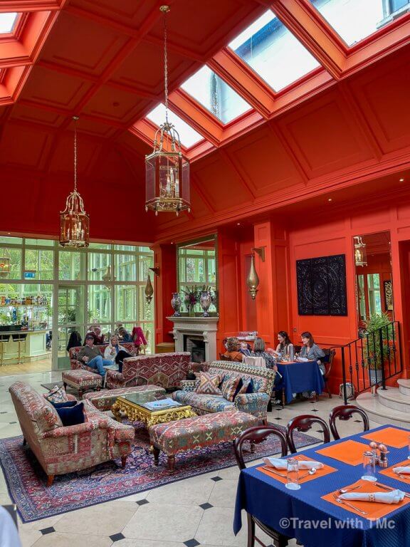 Barberstown Castle Orange Dining Room