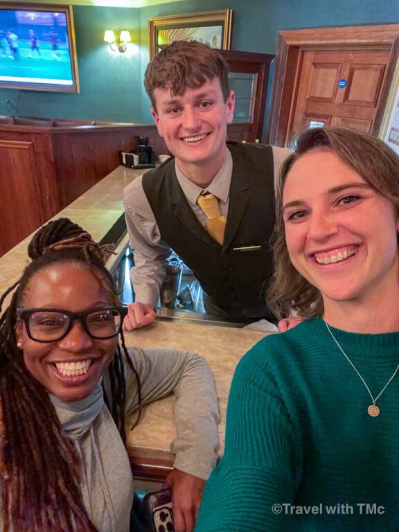 Clanard Court Hotel Travel with TMc, Traveling Black Women Network, Bartender