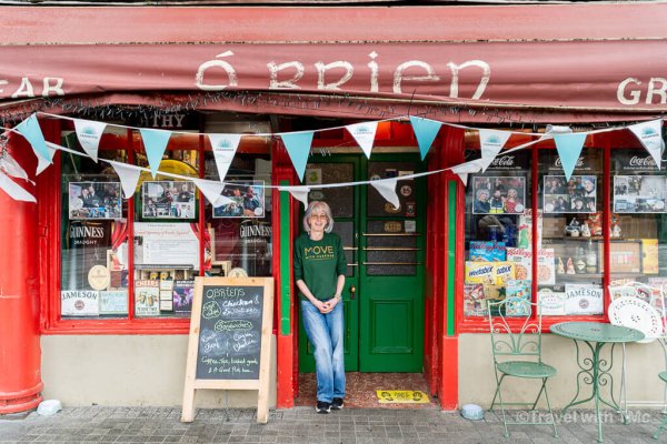 Judith at Frank O'Brien's Pub and Grocer in County Kildare