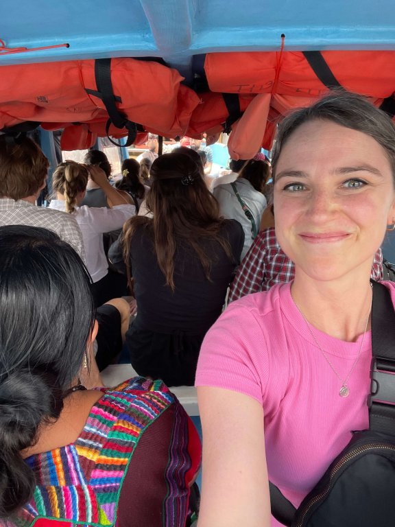 Travel with TMc Lancha Ride in San Pedro La Laguna in Guatemala