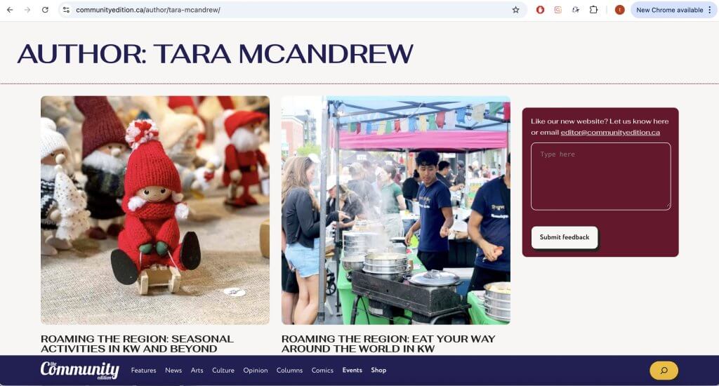 Community Edition Author Tara McAndrew