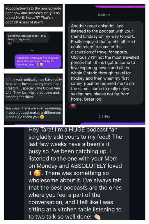 Season 1 - Podcast Testimonials & Comments