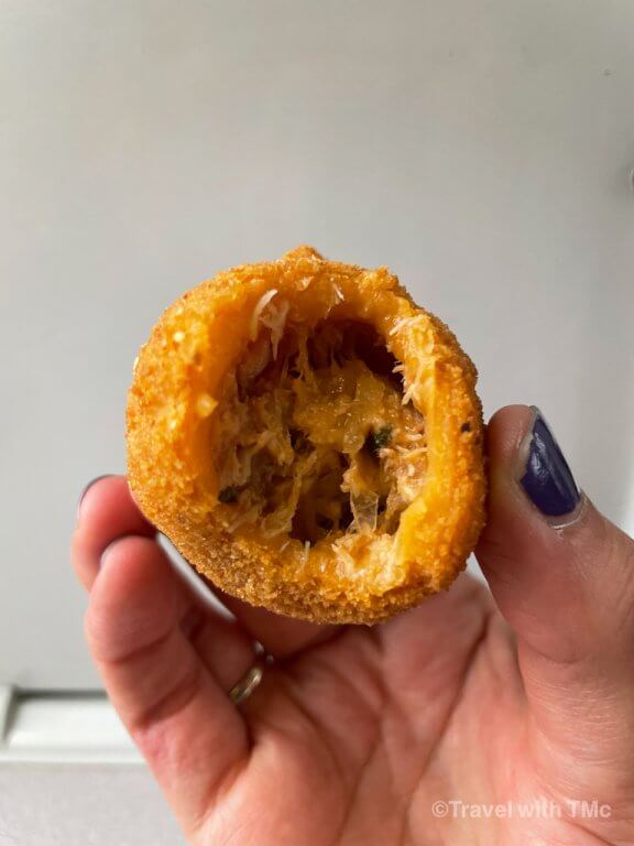 Pingo Doce Croquette in Hand in Portugal